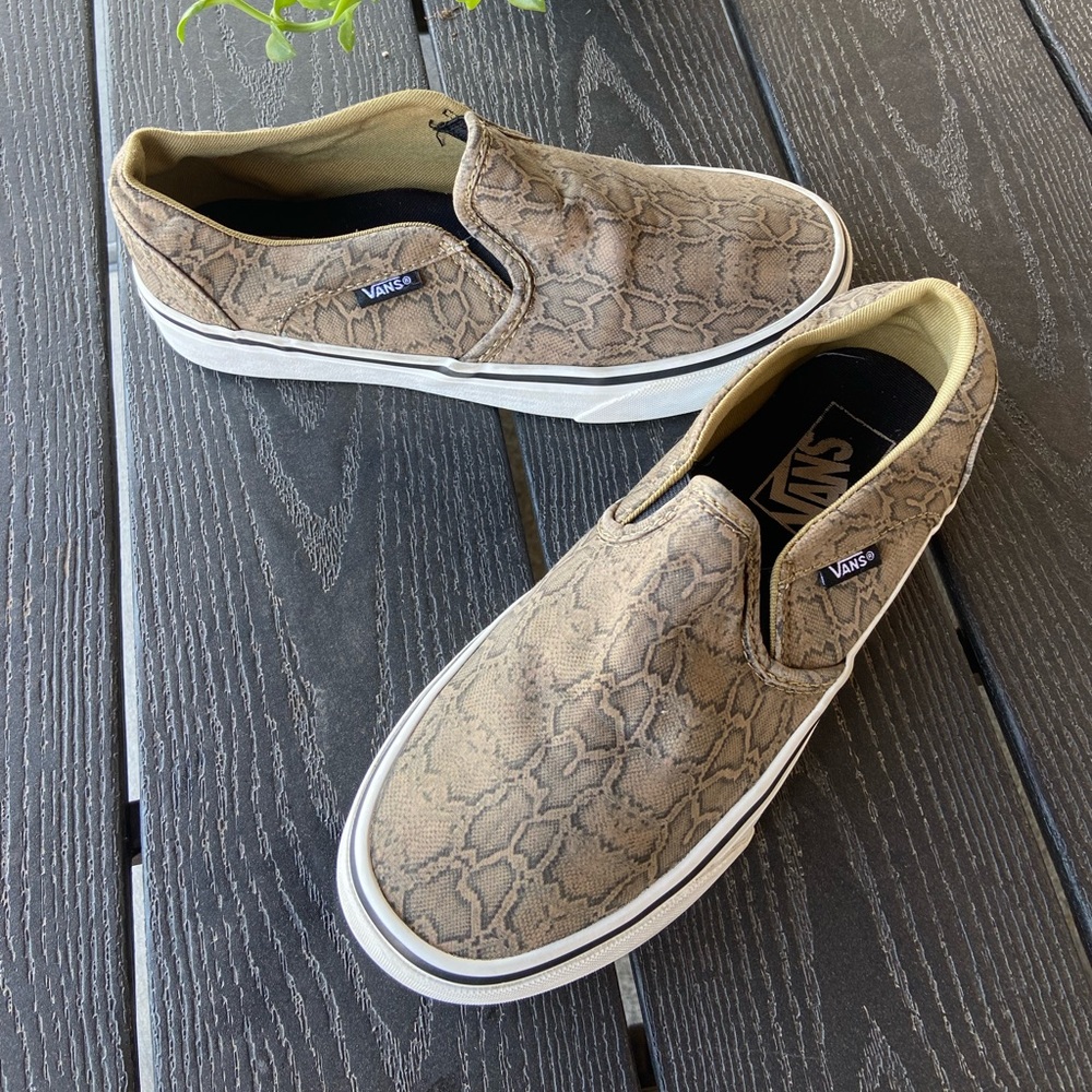 Vans Women's Low-top Trainers Sneaker Snake Kelp Green SZ 6.5